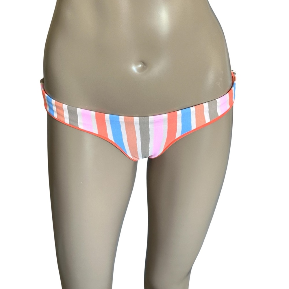 Maaji Reversible Solid To Multi Stripes Bikini Sw… - image 5